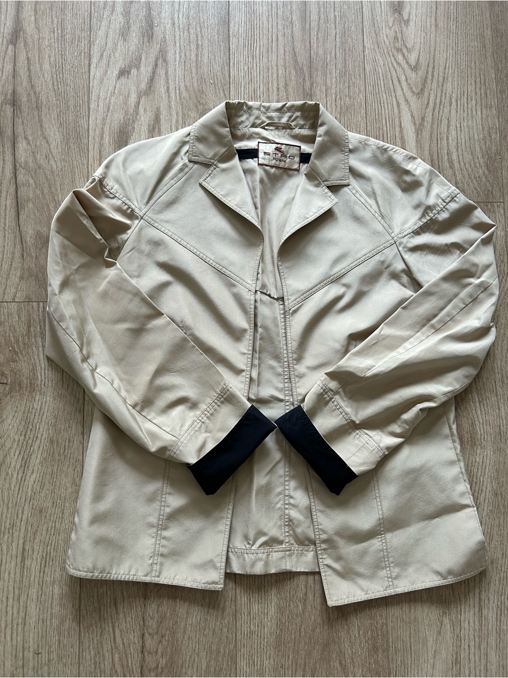 Etro Women’s Silk Khaki Jacket Size 42